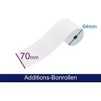 ARTDEV papierrol voor optelmachine - normaalpapier HF 69-70 64 12 B/D/K ca. 40 m