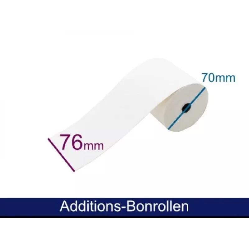 ARTDEV 2-laags doorschrijfpapierrol 76mm x 25m wit/geel voor matrixprinters