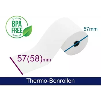 ARTDEV Thermische rol - 57x58x12 mm, wit, 40 m