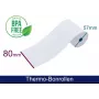 ARTDEV Thermische rol 80x57x12 mm wit 55g 40m voor T2