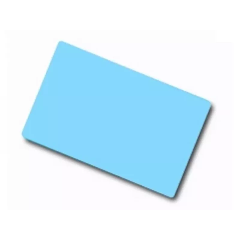ARTDEV blanco pvc-kaart – 86 x 54mm 30mil 0,76mm lichtblauw
