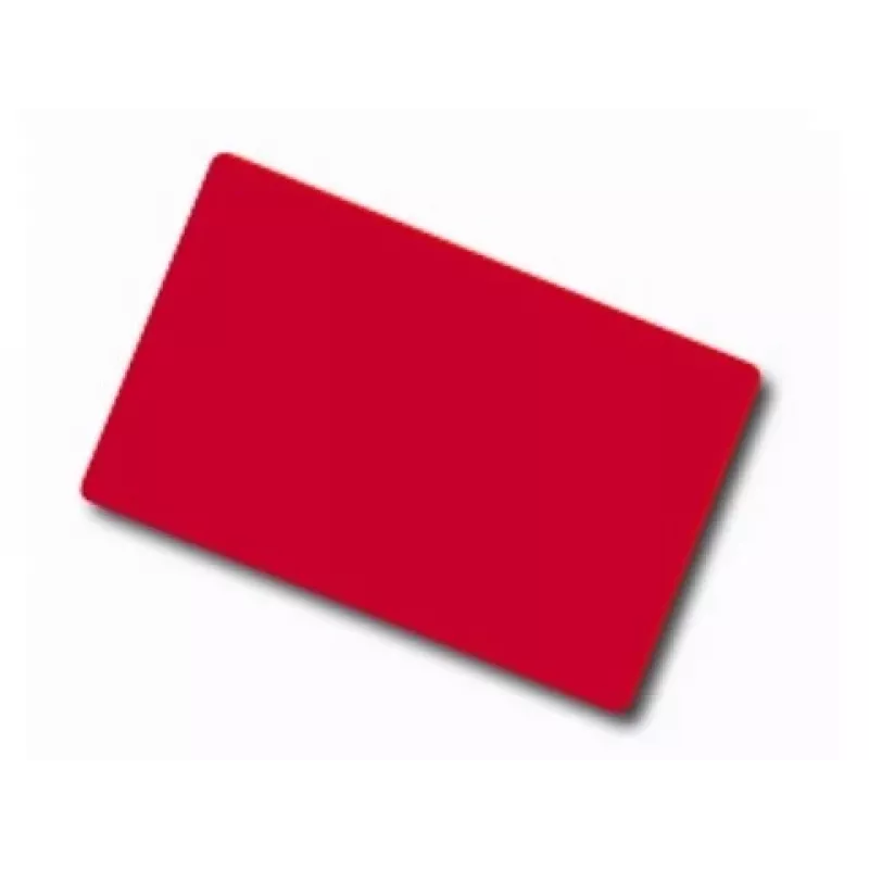 ARTDEV Blanco rode PVC-kaart - 30mil 0,76mm - CR80 - enkel