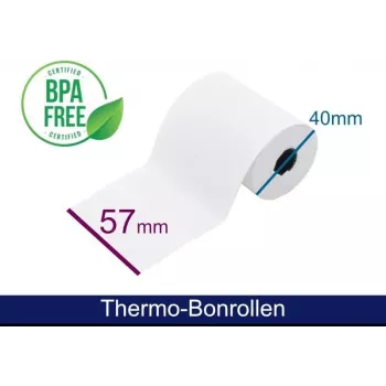 ARTDEV Thermische rol - 57x40x12 mm B/D max./K met incassotekst 18m 48g