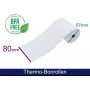 ARTDEV Thermorol 80x57mm 12mm kern 40m 48g/m² wit voor T2 mini 50