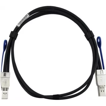BLUEOPTICS HPE J9734AS compatibele BlueLAN MiniSAS-HD kabel, passief, 4x Mini-SAS HD (SFF-8644) naar 4x Mini-SAS HD (SFF-8644), AWG30, 0,5 meter (J9734AS-BL)