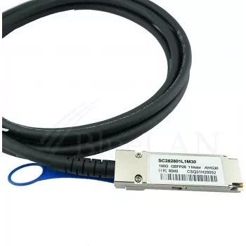 BLUELAN compatibele Cisco QSFP-100G-CU50CM Direct Attach-kabel, 100GBASE-CR4, Infiniband EDR, 30AWG, 0,5m