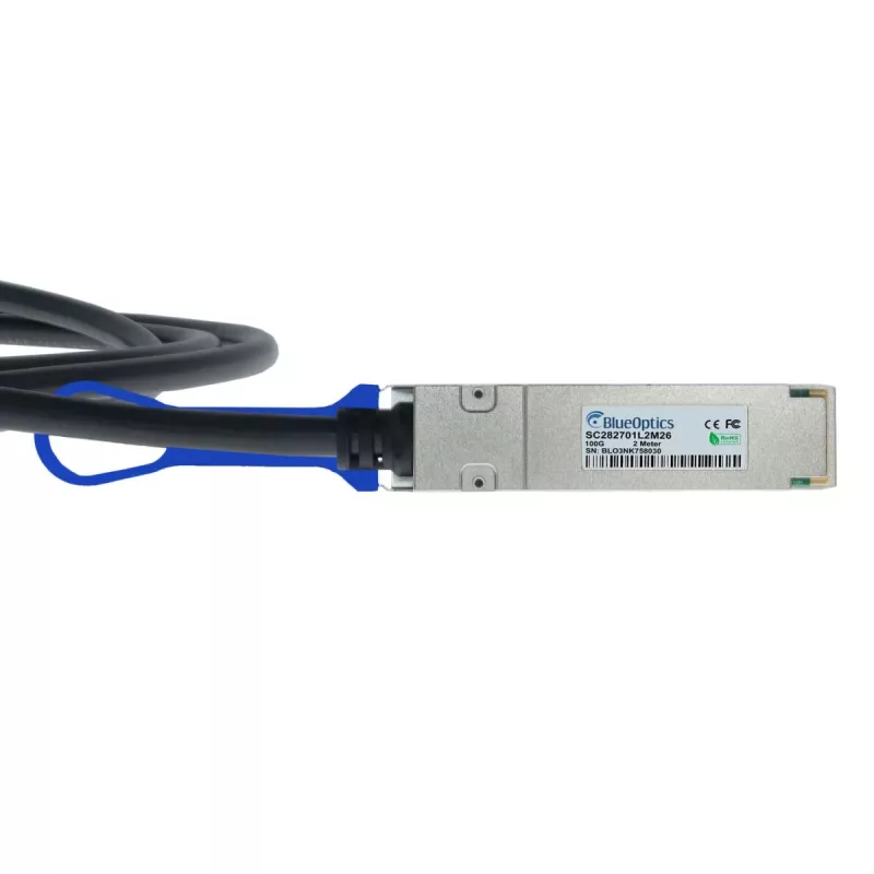 BlueOptics QSFP28-4SFP28-DAC-2M Compatible BlueLAN QSFP28 DAC Breakout-kabel 2m