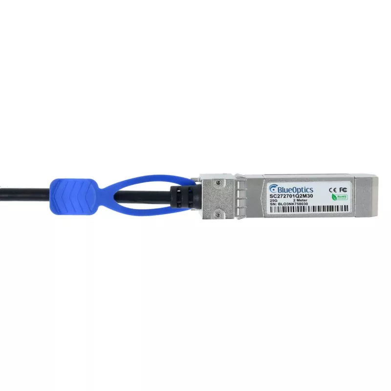 BlueOptics Ruckus Compatibele BlueLAN DAC SFP28 kabel 0,5m (25G-SFP28-TWX-P-50CM-RU-BL)