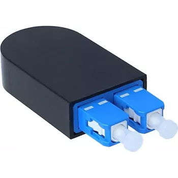 BlueOptics Loopback-adapter SC Duplex Singlemode SM 9/125µm keramische ferrule blauw