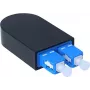 BlueOptics Loopback-adapter SC Duplex Singlemode SM 9/125µm keramische ferrule blauw