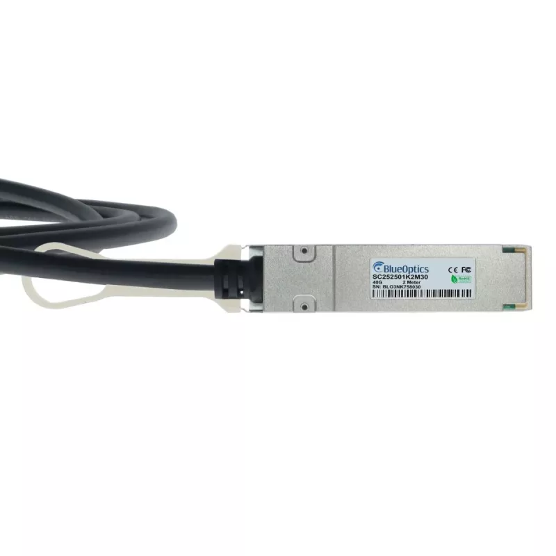 BlueOptics 40G-QSFP-C-00501-A compatibele BlueLAN DAC QSFP+-kabel 0,5 m (30 AWG)