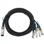 BlueOptics IBM EB4P BlueLAN passieve 100GBASE-CR4 QSFP28 naar 4x25GBASE-CR SFP28 direct attach breakout-kabel, 2m