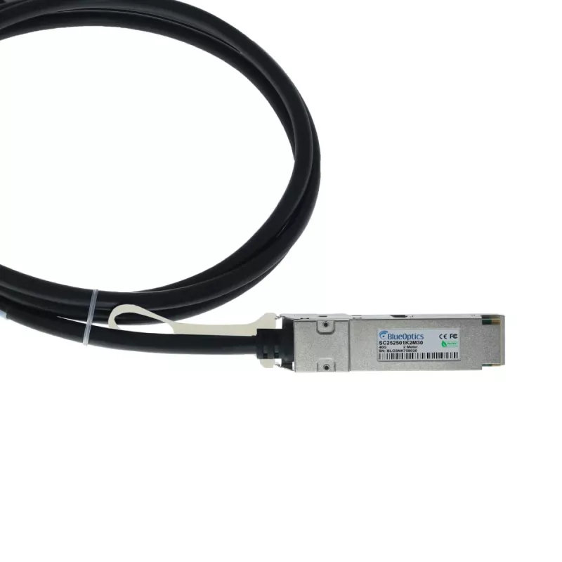 BlueLAN QSFP-40G-2M-CM-BL compatibele H3C QSFP+ direct attach-kabel, 40GBASE-CR4, 30AWG, 2 meter