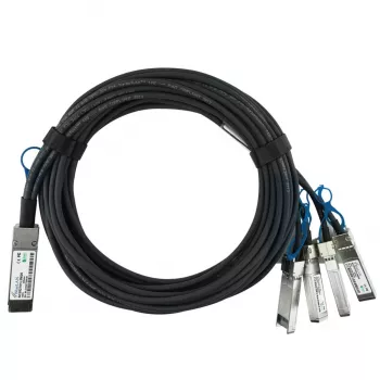 BlueOptics Dell 2CGD4 BlueLAN SC282701L0.5M26 Passieve 100GBASE-CR4 QSFP28 naar 4x25GBASE-CR SFP28 Direct Attach Breakout-kabel, 0,5 m