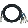 BlueOptics DAC-Q28-4SFP28-25G-2M compatibele BlueLAN QSFP28 DAC SC282701L2M26 InfiniBand-kabel 4xSFP28 zwart (DAC-Q28-4SFP28-25G-2M-BL)