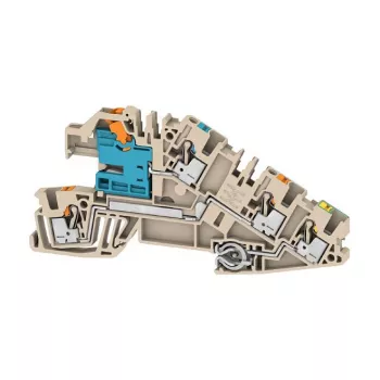 Weidmüller AITB 2.5 BB NDT-L-PE installatieklem, 3-verdiepingen, schroefaansluiting, 2,5 mm², beige, 2668950000
