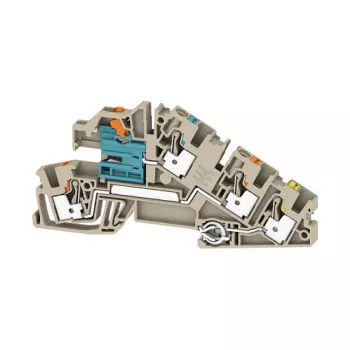 Weidmüller AITB 4 BB NDT-L-PE installatie-rijgklem, PUSH IN, 4 mm², grijs