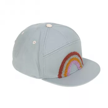 Lassig Little Gang Rainbow kinderzonnekap lichtblauw 1-2 jaar