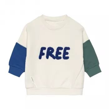 Lassig Organic Cotton hoodie Little Gang Free Milky 2-4 jaar