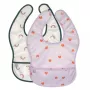 Lassig waterdichte slabbetjesset 6m+ Happy Rascals Heart Lavender