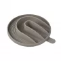 PALOPA Yumo slow feeder hondenbak inzetstuk siliconen Taupe