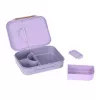 Lassig Bento 12100157012 Little Gang Heart Purple broodtrommel