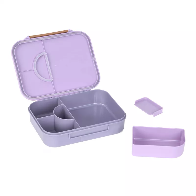 Lassig Bento 12100157012 Little Gang Heart Purple broodtrommel