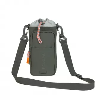 PALOPA 2-in-1 hondensnoeptas en flessenhouder Boudi Dark Olive
