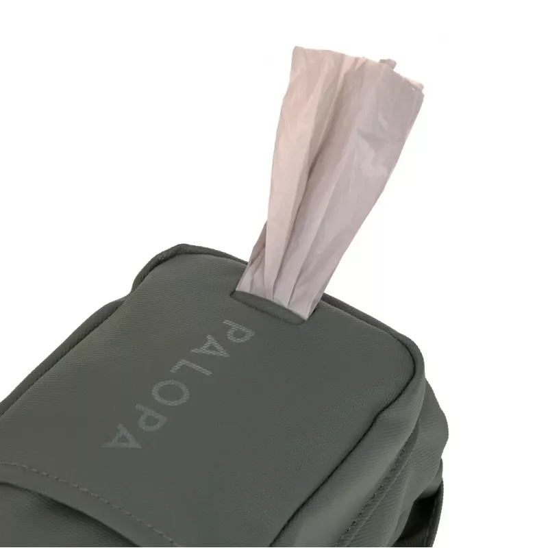 PALOPA 2-in-1 hondensnoeptas en flessenhouder Boudi Dark Olive