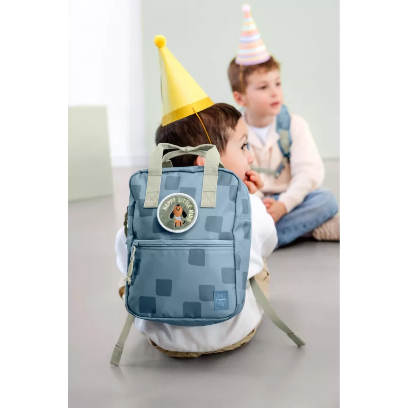 Lassig vierkante minirugzak Pattern Party Blue
