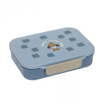 Lassig Lunchbox Bento met Vakken Pattern Party Blue/Green