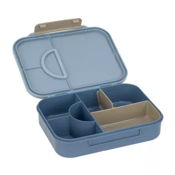 Lassig Lunchbox Bento met Vakken Pattern Party Blue/Green