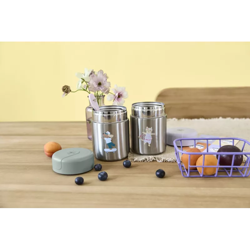 Lassig Food Jar - lunchthermosfles 315 ml Tiny Team Kitten