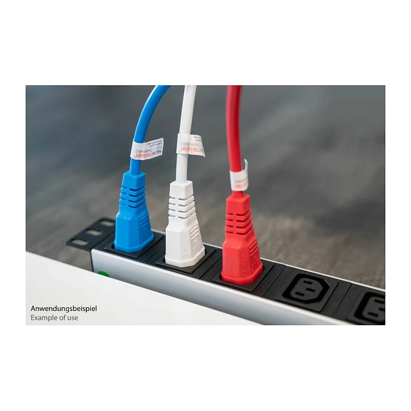 Kabelmeister cold device verlengkabel C14 naar C13, rood, 0,5m, 3x0.75mm²
