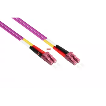 Kabelmeister OM4 Duplex LC/LC Multimode glasvezel patchkabel 3m