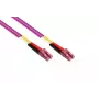 Kabelmeister patchkabel glasvezel Duplex OM4 Multimode 50/125 LC/LC LSZH verwisselbare polariteit - glasvezelnetwerkkabel