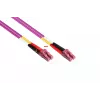 Kabelmeister patchkabel glasvezel Duplex OM4 Multimode 50/125 LC/LC LSZH verwisselbare polariteit - glasvezelnetwerkkabel