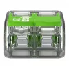 WAGO 221-422 2-aderige compacte lasverbinder, 0,14-4 mm², transparant/oranje