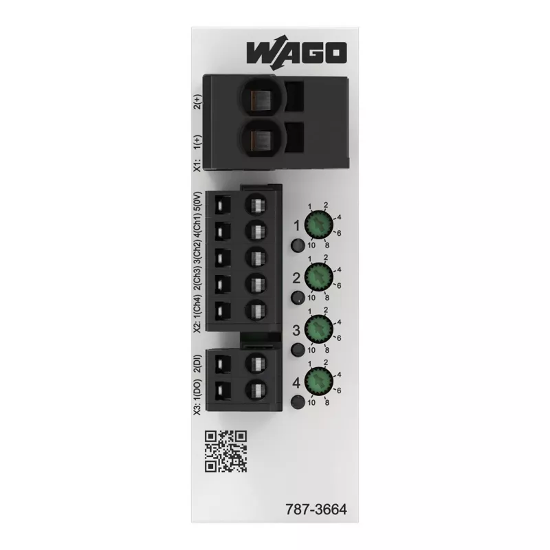 WAGO 787-3664 elektronische leidingbeveiliging 4-kanaals 24 V DC