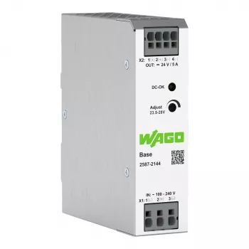 WAGO 2587-2144 primair geschakelde voeding Basis 1-fasig, 24 VDC, 5 A, 120 W, DIN-rail