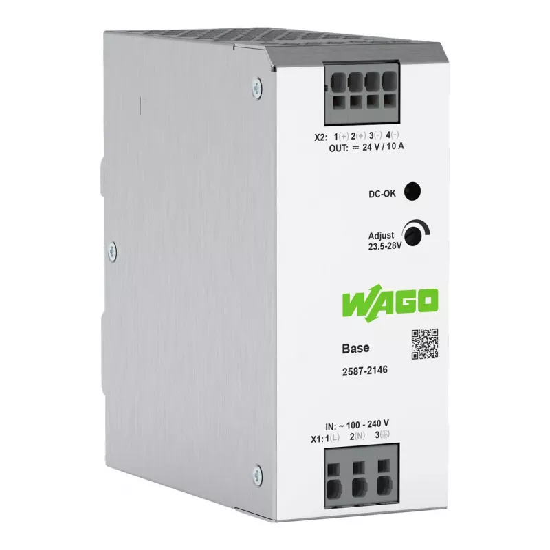 WAGO 2587-2146 primair geschakelde voeding Basis 1-fasig 24V 10A 240W DIN-rail