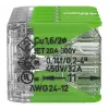 WAGO 221-430 COMPACT 2-aderige verbinder, 0,2-4 mm², 15 stuks, Green Range