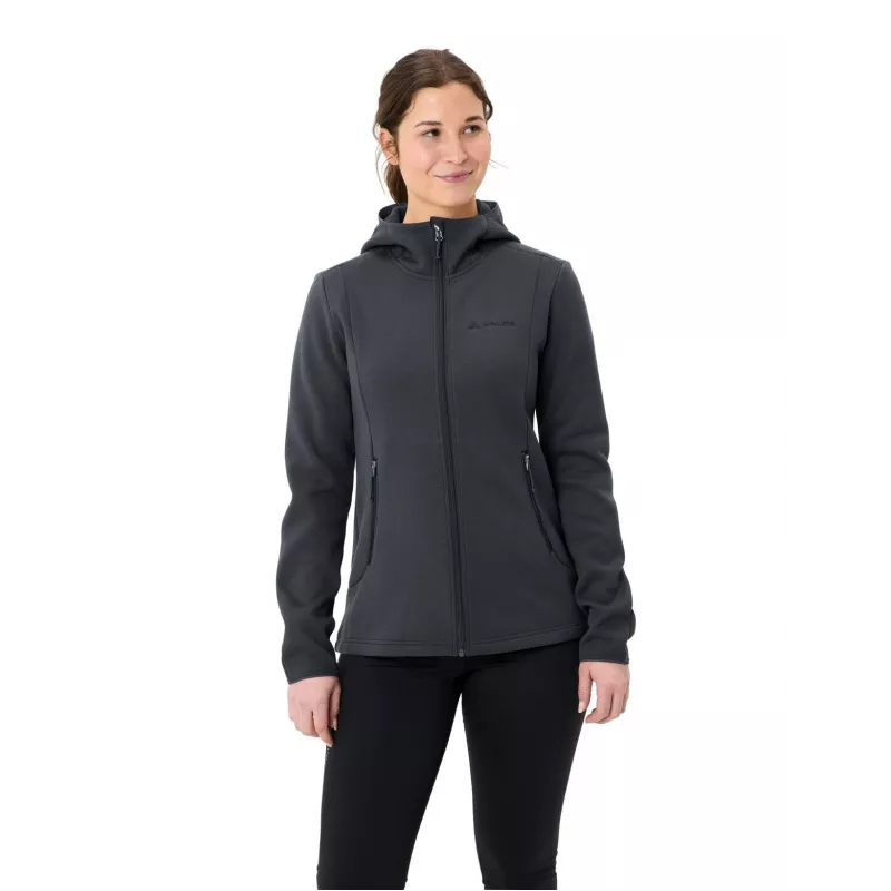 Vaude Idris Fleece Hoody dames - Phantom Black, maat S