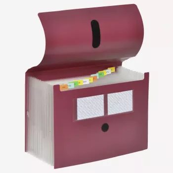 FolderSys uitbreidingsmap 12 vakken rood