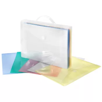 FolderSys 25 documenthoezen kleuren assorti glad A4
