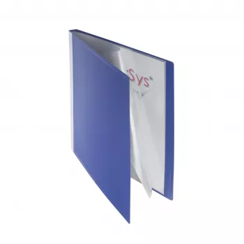 FolderSys display book A4 blauw met 20 hoezen