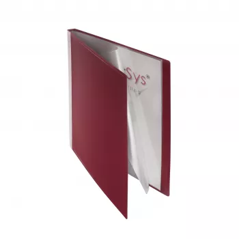 Foldersys display book bordeaux met 20 hoezen
