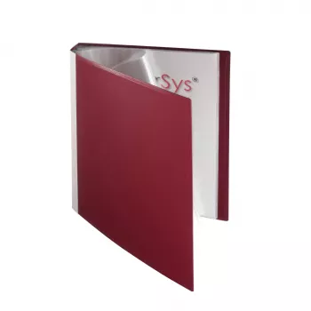 FolderSys display book bordeaux met 40 vakken