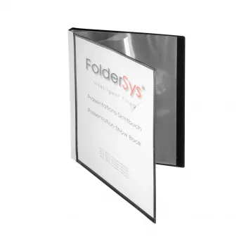 FolderSys display book A4 zwart met 10 hoezen