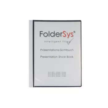 FolderSys display book A4 zwart 20 vakken
